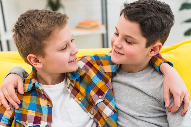 Portrait of two boys