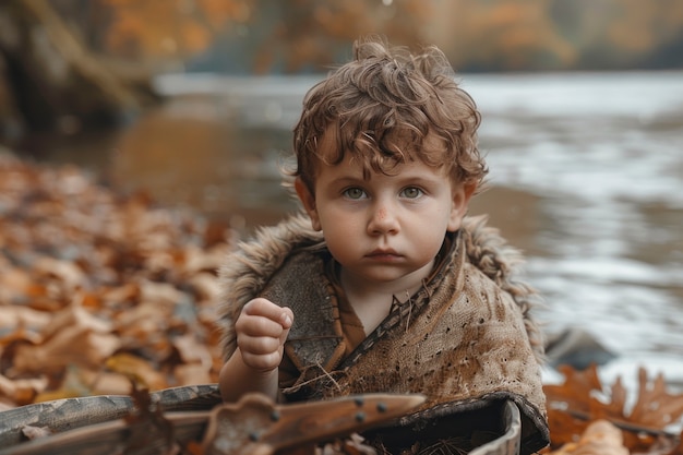 Portrait of viking children's day to day life