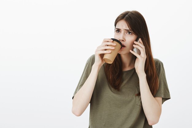 Portrait of a woman in a dark green Tshirt