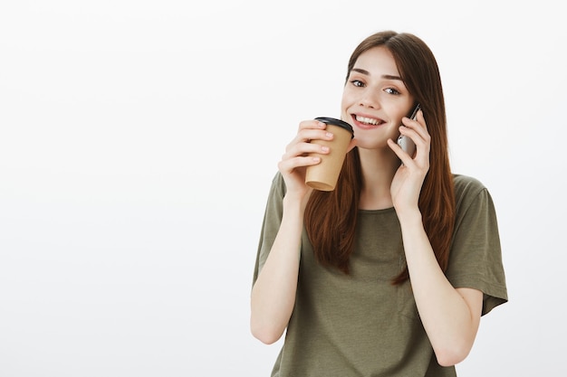 Portrait of a woman in a dark green Tshirt