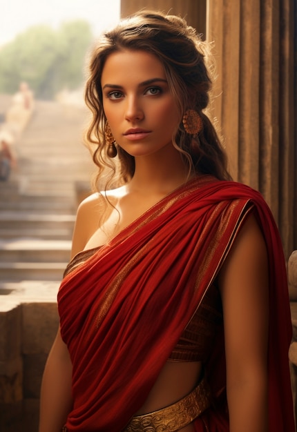 Portrait of woman from the ancient roman empire