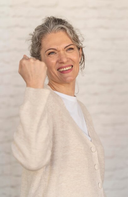 Portrait woman smiling