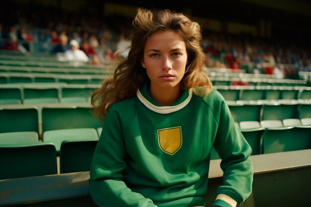 Free Photo portrait of woman soccer player