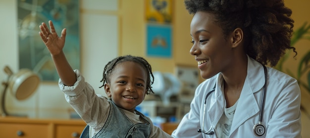 Portrait of woman working in the healthcare system as a pediatrician