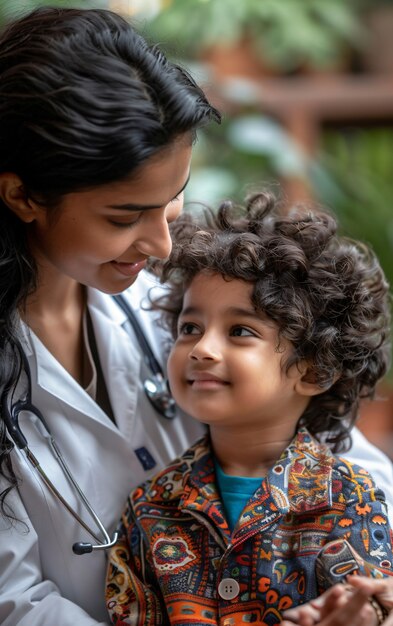 Portrait of woman working in the healthcare system as a pediatrician