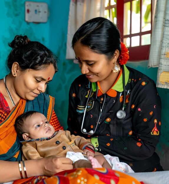 Portrait of woman working in the healthcare system as a pediatrician