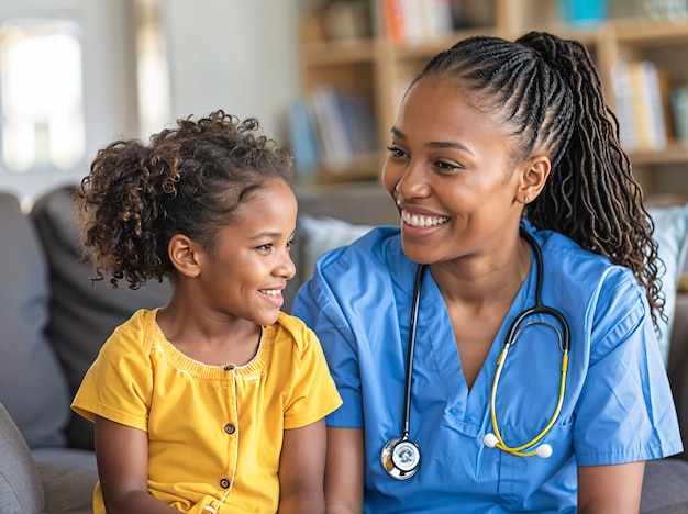 Portrait of woman working in the healthcare system as a pediatrician