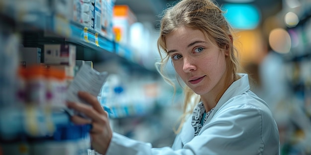 Portrait of woman working in the pharmaceutical industry