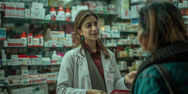 Portrait of woman working in the pharmaceutical industry