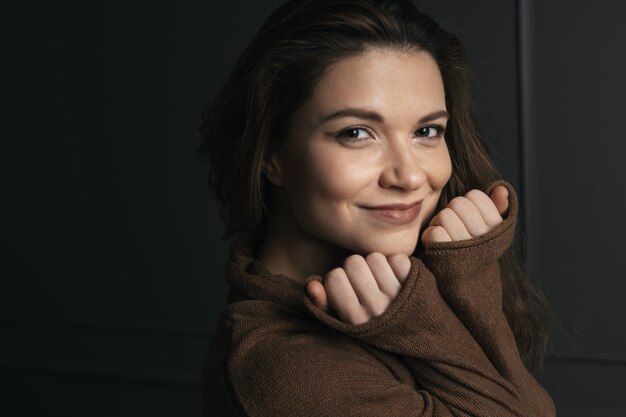 Portrait of wonderful young woman