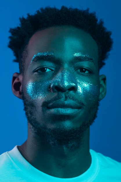 Portrait young african american man