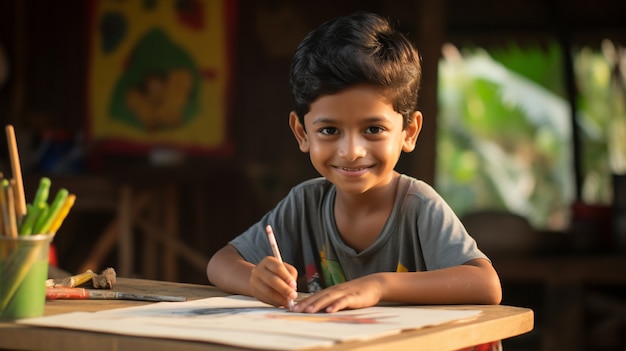 Portrait of young boy