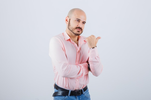 Portrait of young confident man