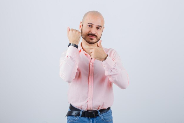 Portrait of a young confident man