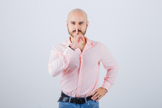 Portrait of a young confident man