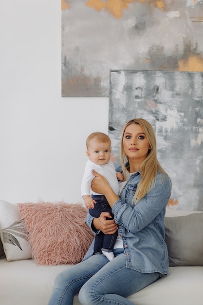 Portrait of a young family 