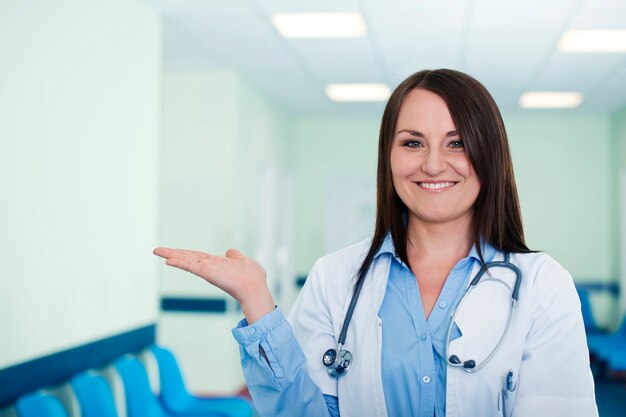 Portrait of young female doctor