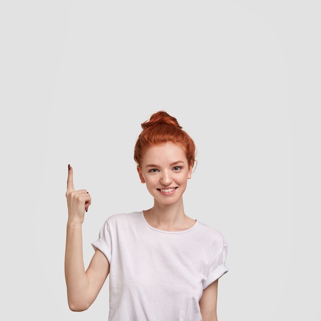 Portrait of young ginger woman