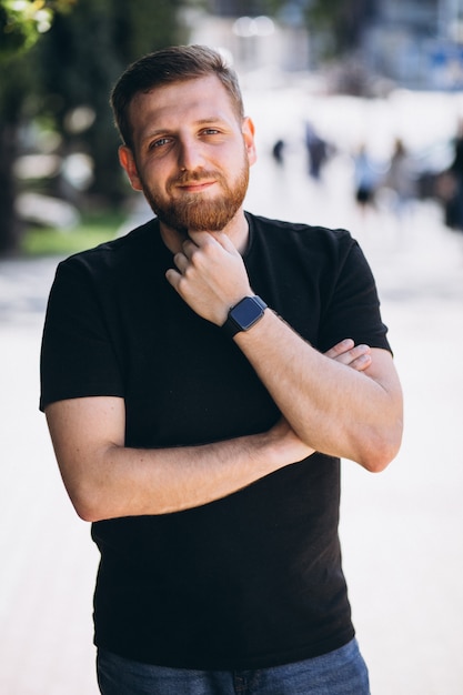 Portrait of a young handsome man