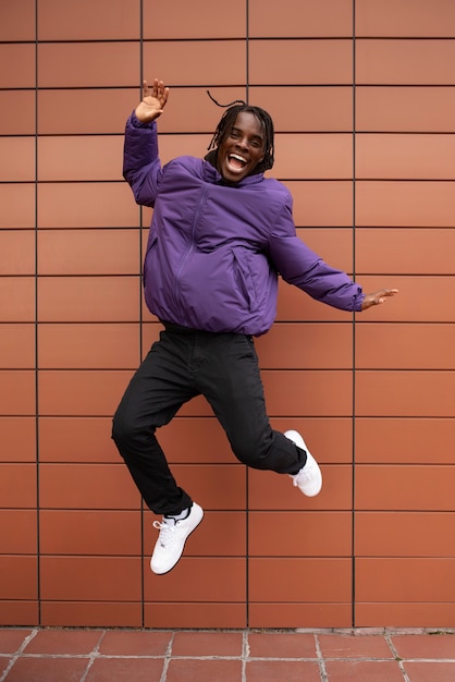 Portrait of young and happy man