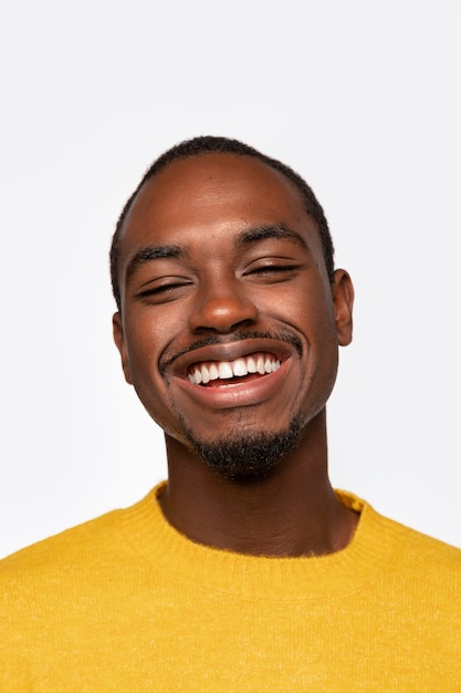 Portrait of young man isolated