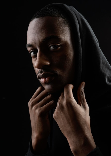 Portrait young man posing