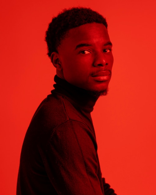 Portrait young man posing