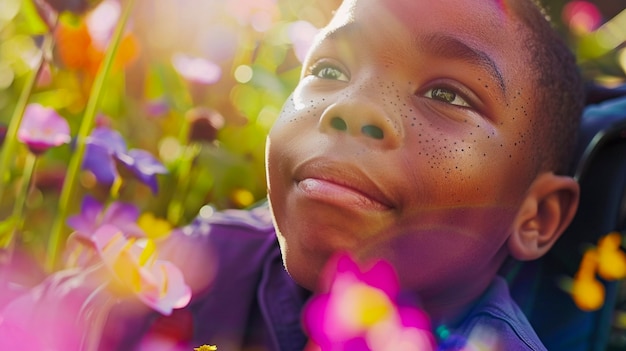 Portrait of young people with freckles and beauty marks