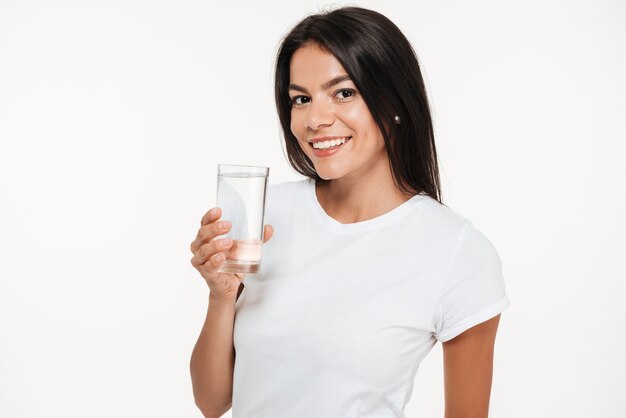 Portrait of a young smiling woman