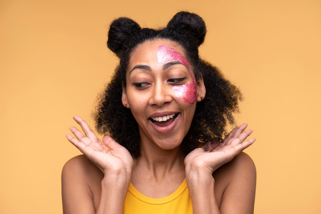 Portrait of a young woman wearing face mask