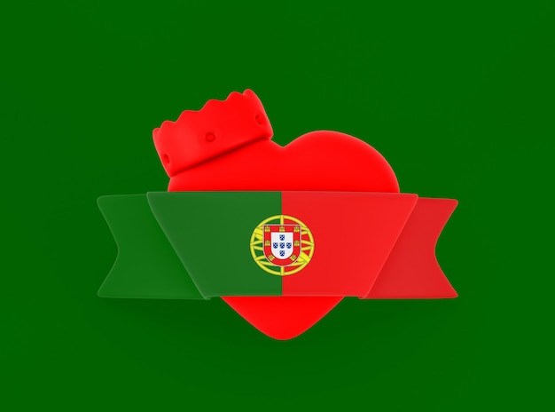 Portugal Heart Banner