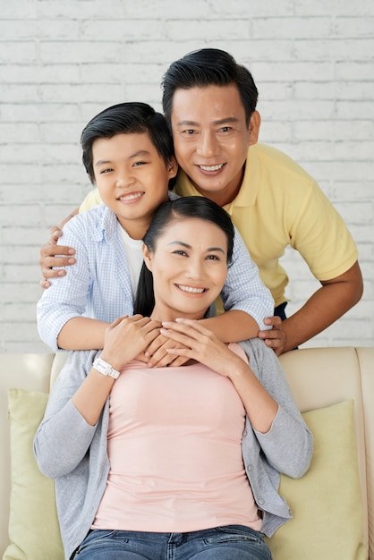 Posing for Photography with Loving Parents