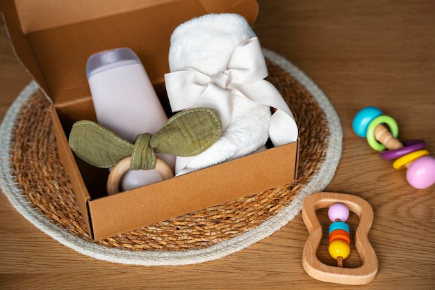 Free Photo postpartum  box still life