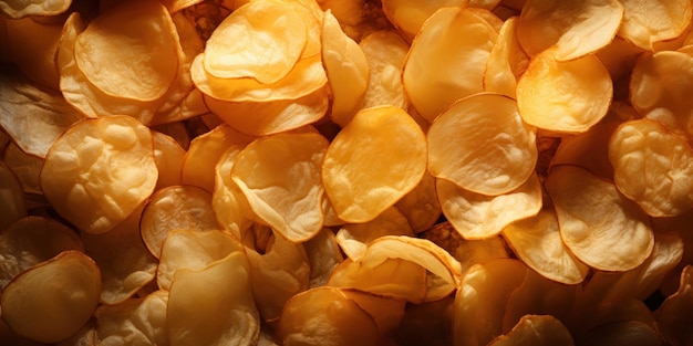 Potato chip texture as a background