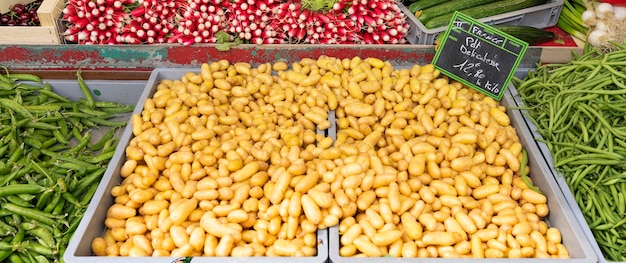 Potatoes in french market