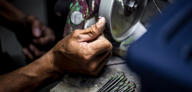 precious stones processing