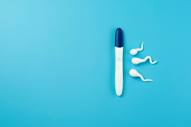 Pregnancy test still life arrangement