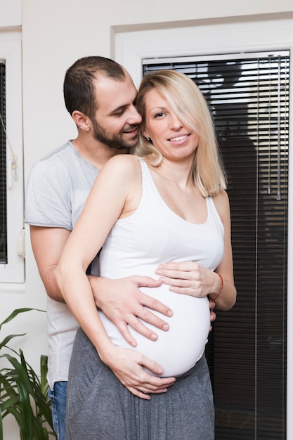 Pregnant woman and husband