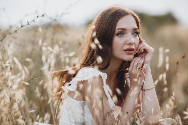 pretty young woman outdoor