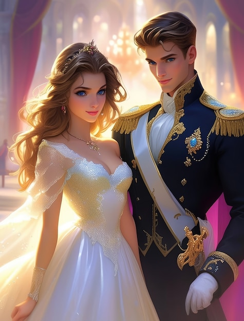 Princess and prince digital art