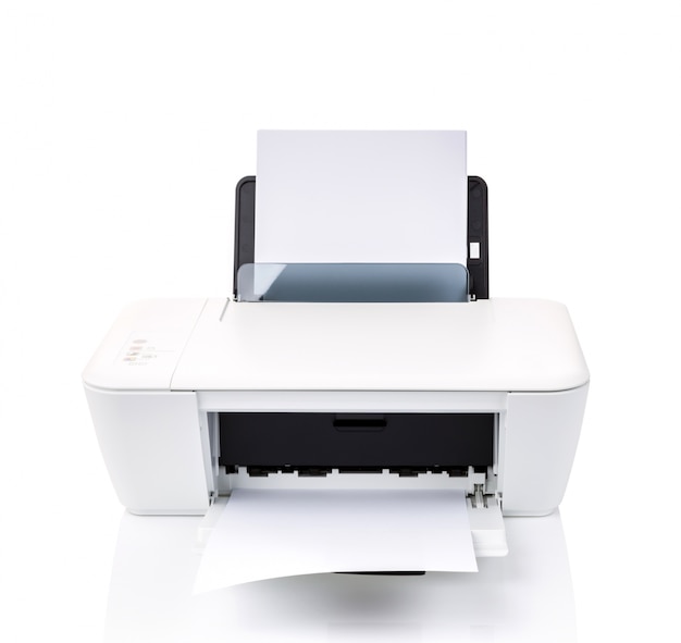 Printer with white sheets