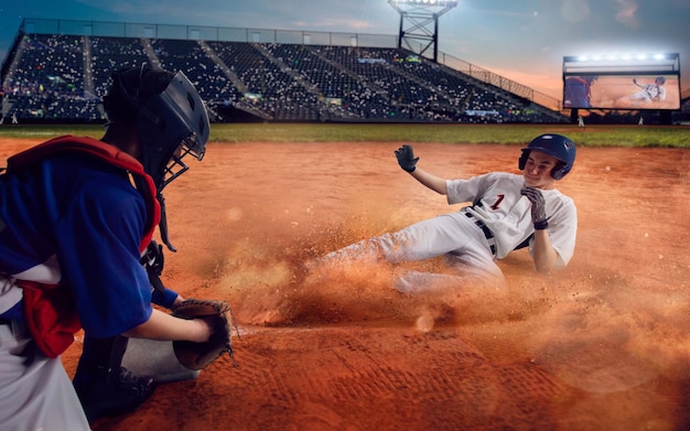 Free photo professional baseball players