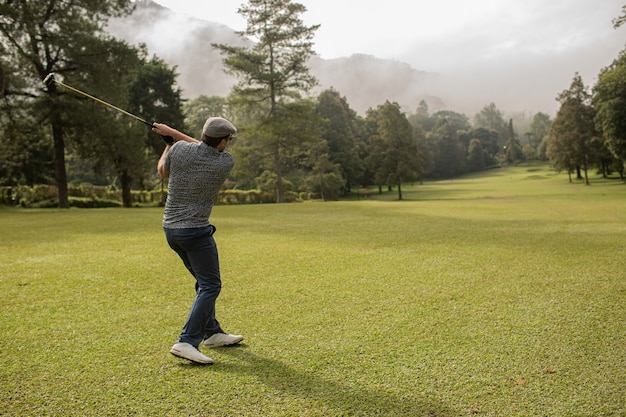 Free photo professional golfer. bali. indonesia.