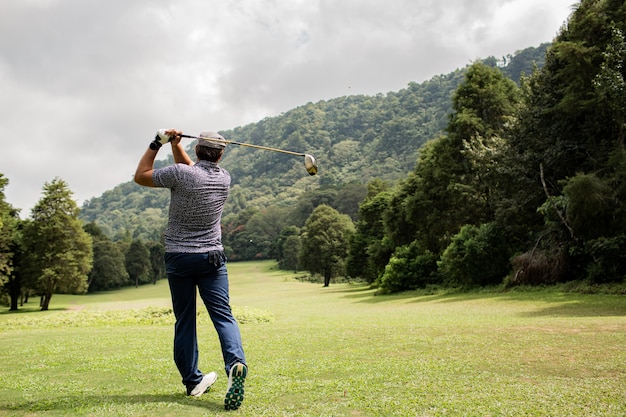 Free photo professional golfer. bali. indonesia.