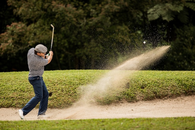 Professional golfer. Bali. Indonesia.