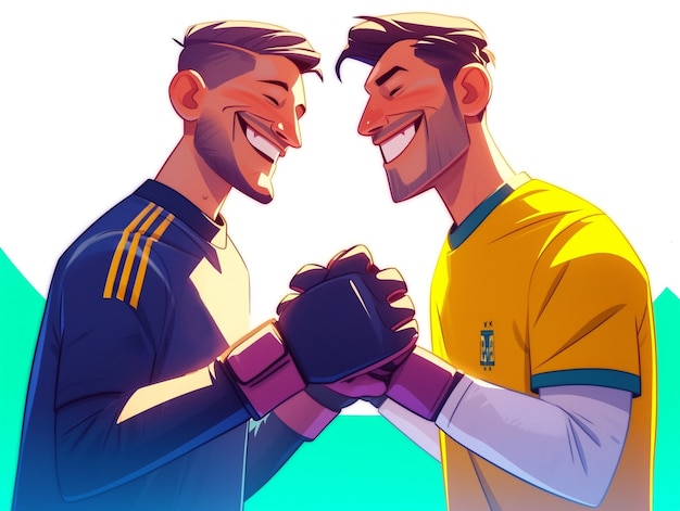 Free Photo professional soccer player cartoon