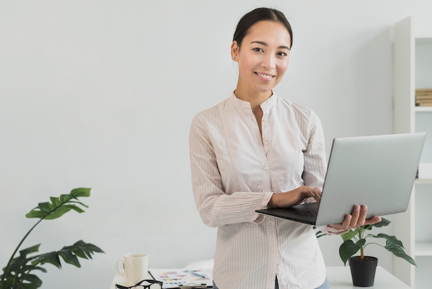 Professional woman smiling