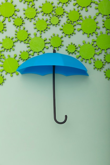 Free Photo protection concept with umbrella