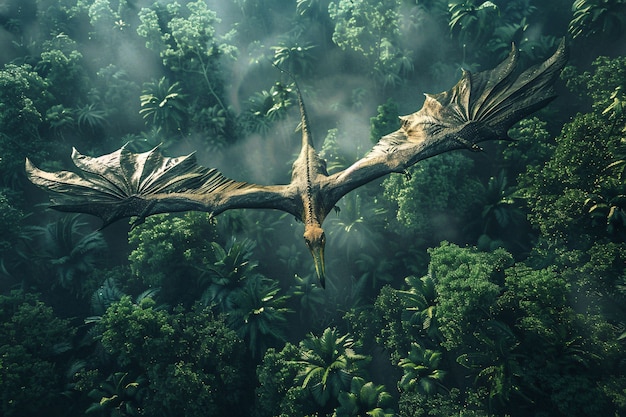 Pterodactylus in natural environment