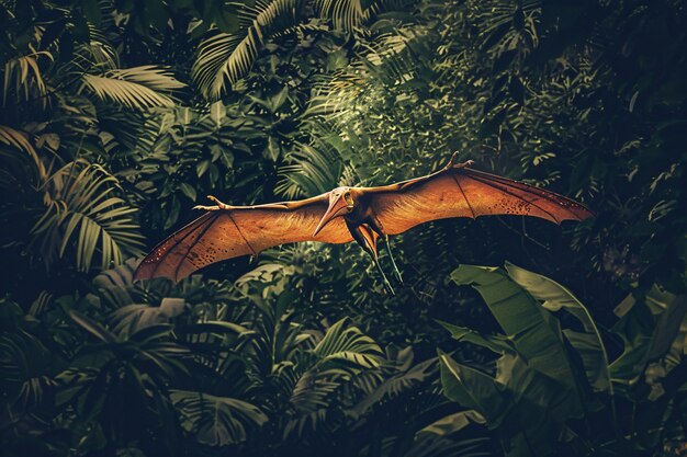 Pterodactylus in natural environment